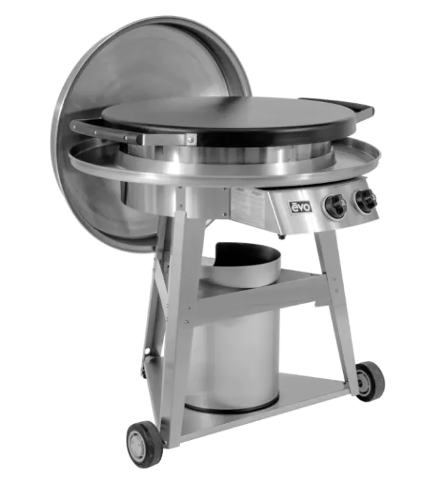 Evo Professional Classic Wheeled Cart Flattop Gas Grill - Propane - 10-0002-LP