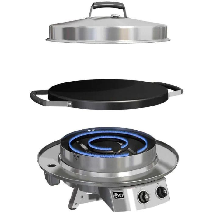 Evo Professional Classic Tabletop Flattop Gas Grill - Propane - 10-0021-LP