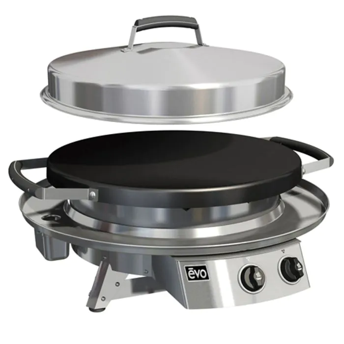 Evo Professional Classic Tabletop Flattop Gas Grill - Natural Gas - 10-0021-NG