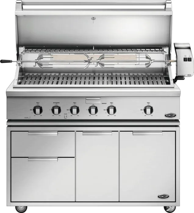 DCS Series 7 Traditional 48-Inch Built-In Gas Grill With Smoker & Rotisserie - Natural Gas - BH1-48R-N