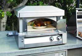 Alfresco 30-Inch Countertop Natural Gas Outdoor Pizza Oven Plus - AXE-PZA-NG