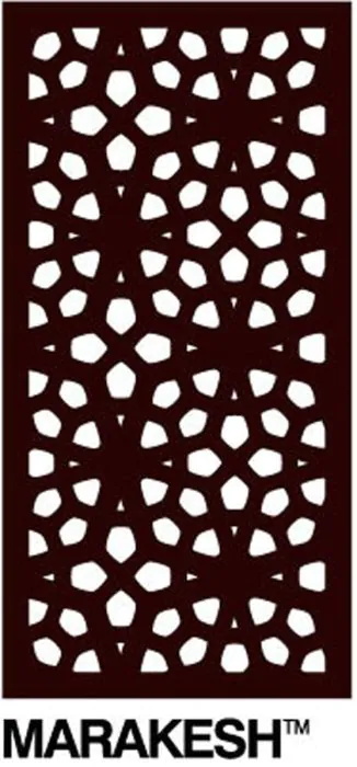 Outdeco Decorative Modular Privacy Screen Panel - Marakesh