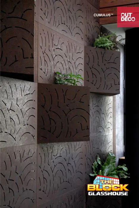 Outdeco Decorative Modular Privacy Screen Panel - Cumulus