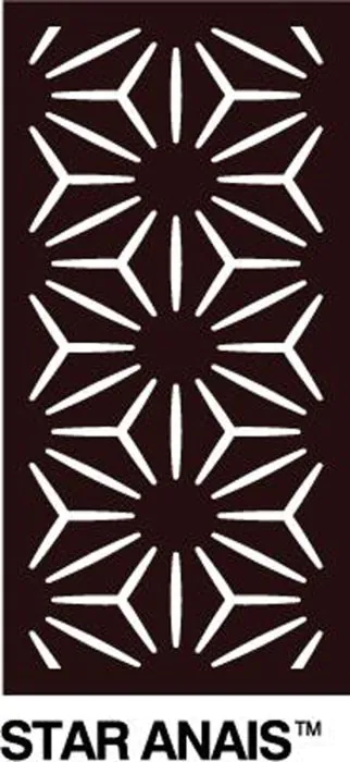 Outdeco Decorative Modular Privacy Screen Panel - Star Anais