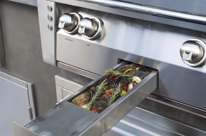Alfresco ALXE 56-inch Deluxe Freestanding Gas Grill with Side Burner & Rotisserie - Natural Gas - ALXE-56C-NG