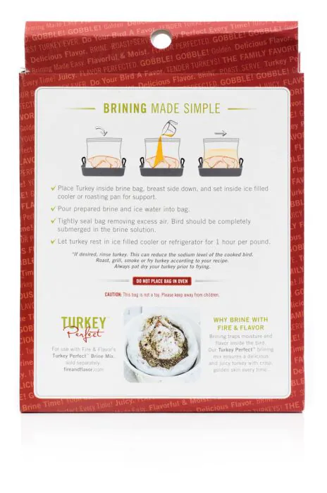Fire & Flavor Turkey Perfect Brining Bag