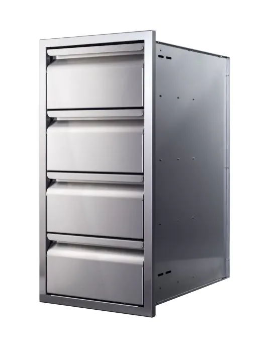 Memphis Grills 15-Inch Quadruple Access Drawer With Soft Close - VGC15DB4