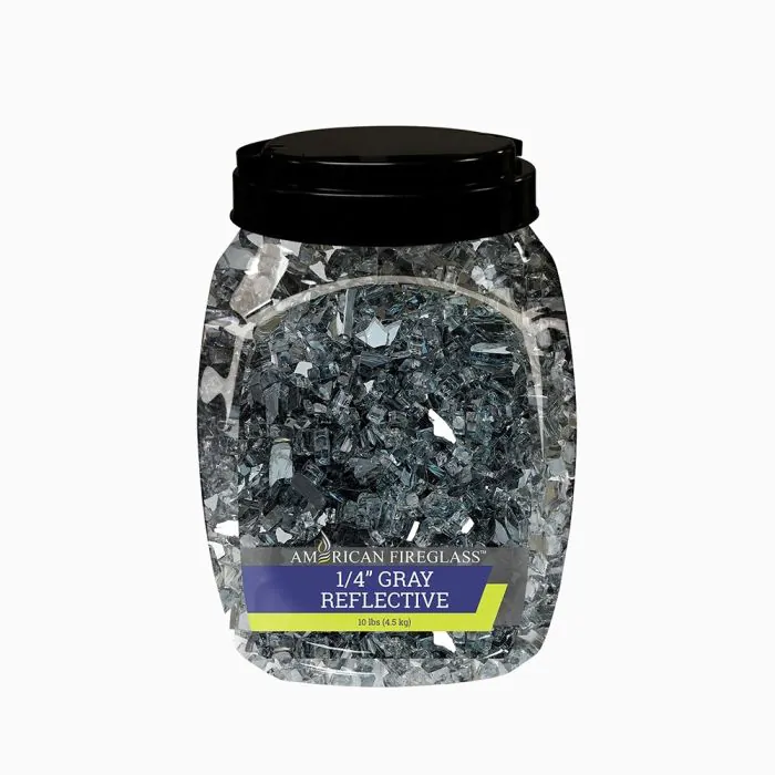 American Fireglass 14" Gray Reflective 10lbs - AFF-GRYRF-10-J can be found at the following stores