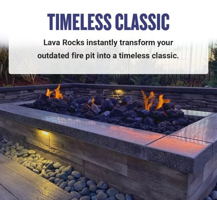 American Fireglass Medium Lava Rock 10lbs - LAVA-M-10 can be found at the following stores
