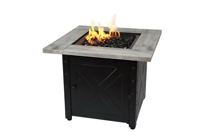Moderna 30-Inch Weathered Gray Wood Fire Table LP can be found at the following stores