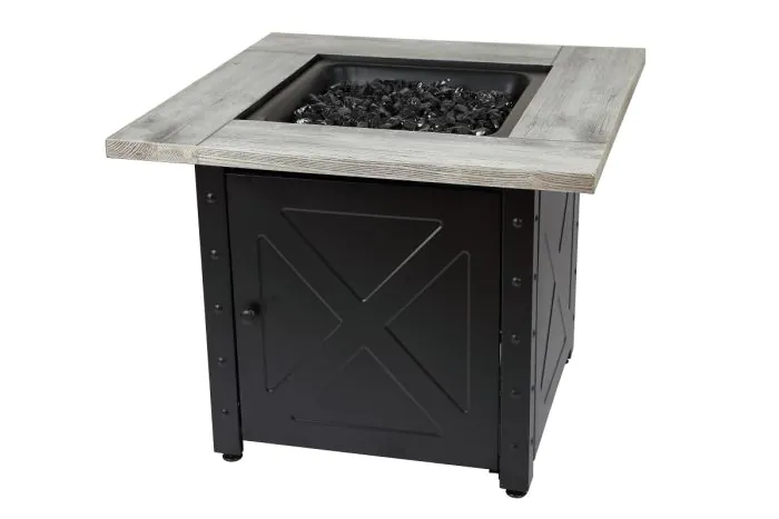 Moderna 30-Inch Weathered Gray Wood Fire Table LP can be found at the following stores