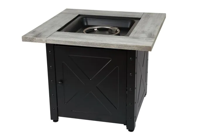 Moderna 30-Inch Weathered Gray Wood Fire Table LP can be found at the following stores