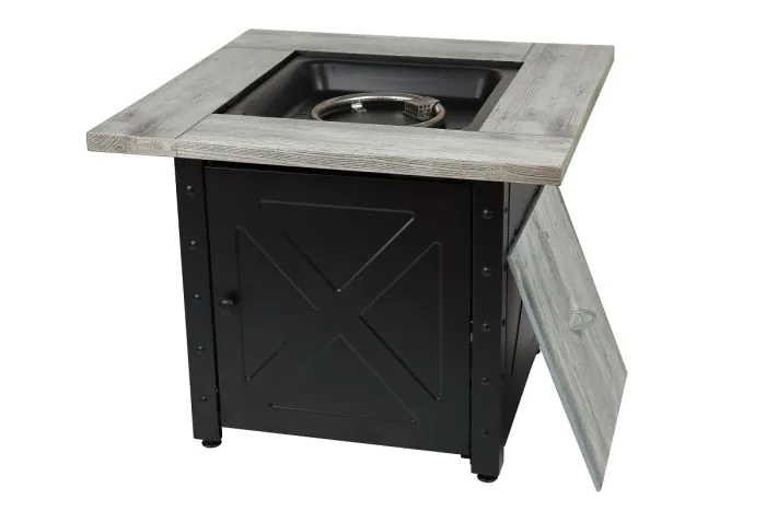 Moderna 30-Inch Weathered Gray Wood Fire Table LP can be found at the following stores