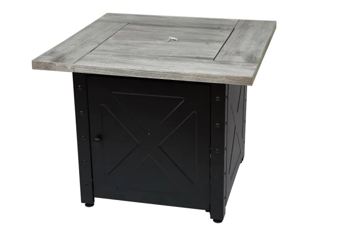 Moderna 30-Inch Weathered Gray Wood Fire Table LP can be found at the following stores