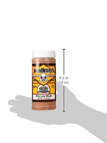 John Henry Hot Pecan Rub 12 oz