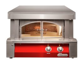 Alfresco 30-Inch Countertop Natural Gas Outdoor Pizza Oven Plus - Carmine Red-Gloss - AXE-PZA-NG-S3002
