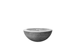 Prism Hardscapes Moderno 2 Fire Pit Bowl- Liquid Propane- Pewter- PH-401-4LP