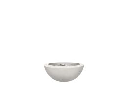 Prism Hardscapes Moderno 2 Fire Pit Bowl- Liquid Propane- Ultra White- PH-401-5LP