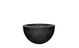Prism Hardscapes Moderno 3 Fire Pit Bowl- Natural Gas- Ebony- PH-402-2NG