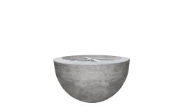 Prism Hardscapes Moderno 3 Fire Pit Bowl- Natural Gas- Pewter- PH-402-4NG