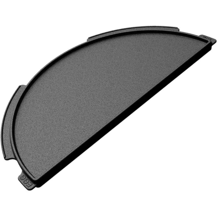 Big Green Egg Half Moon Cast Iron Plancha Griddle for 2XL, XL and Large EGGs - 122988