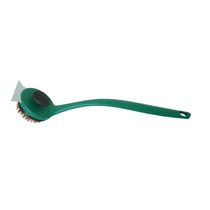 Big Green Egg  SpeediCleanâ„¢ Palmyra Bristle Long-Handle Grid Scrubber - 127129
