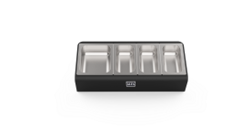 Alfa Topping Station 4 Trays With Lids - AC-PIG-4