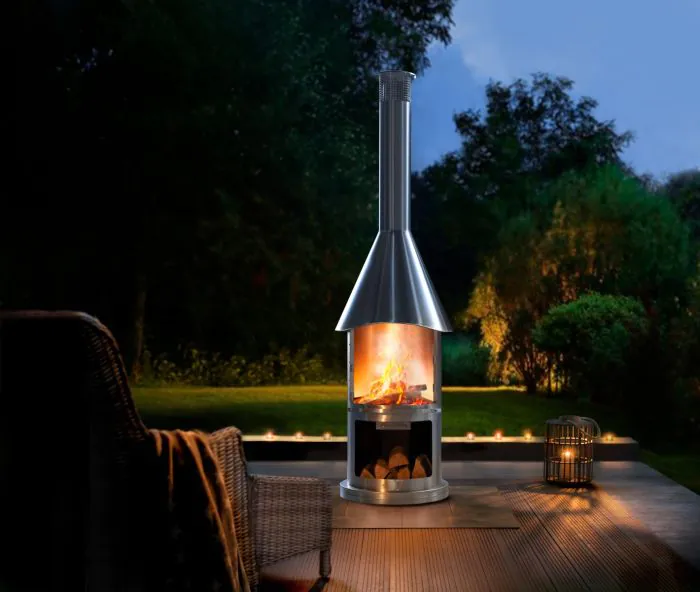 BIGHORN PRIME Auckland Stainless Steel Fireplace - SRCH40