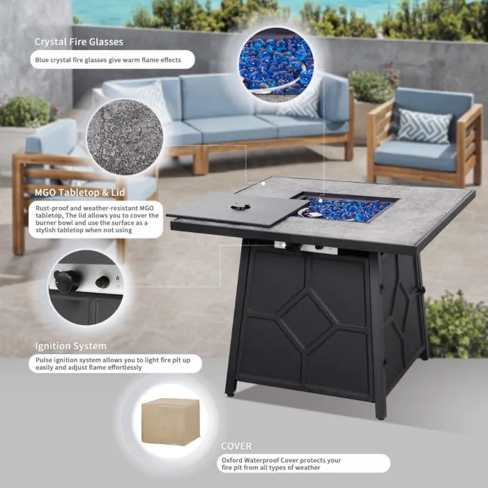 Heatmaxx 32" Gas Fire Table - SRGF12101