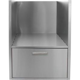 Blaze Built-In 34-Inch Kamado Sleeve w Drawer - BLZ-KMDO-SLV-LT