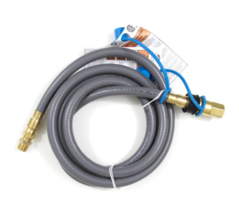 Sunglo 12-Foot Natural Gas Quick Disconnect Valve Combo Hose Set - HQDV12